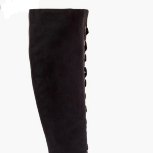 Fabulous Vegan Lace-Up Knee Boots! S6 - Brand New! - Picture 5 of 7